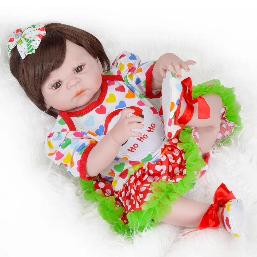 58cm Full Silicone Reborn Baby Doll Toys, Play House Pink Dress Princess Reborn Babies Children Birthday Girls Brinquedos
58cm Full Silicone Reborn Baby Doll Toys, Play House Pink Dress Princess Reborn Babies Children Birthday Girls Brinquedos