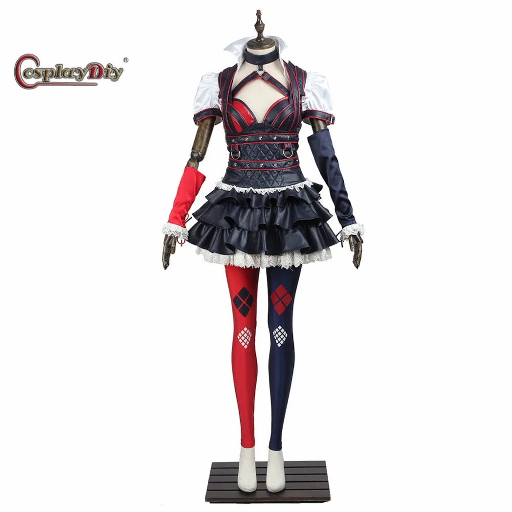 Cosplaydiy Arkham Knight Quinn Cosplay Costume Adult Women Halloween Outfit Custom Made J5
Cosplaydiy Arkham Knight Quinn Cosplay Costume Adult Women Halloween Outfit Custom Made J5