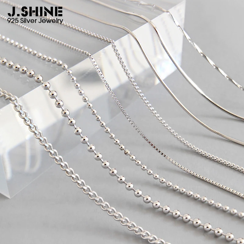JShine 45cm 925 Sterling Silver Necklace Melon Seed Box Chain Snake Bead Chain Long Cross Chain Women Accessories
JShine 45cm 925 Sterling Silver Necklace Melon Seed Box Chain Snake Bead Chain Long Cross Chain Women Accessories