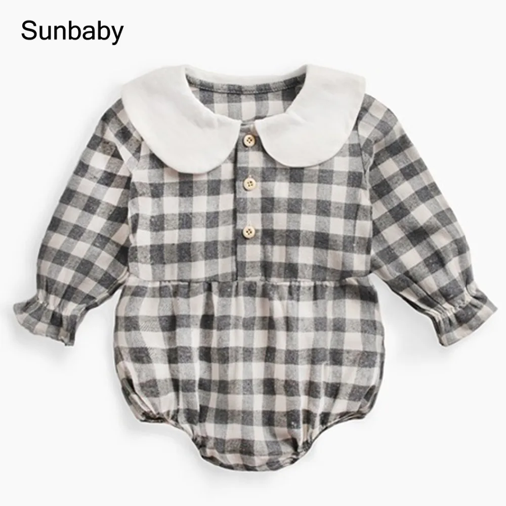 New summer baby bodysuit all cotton grid fabric col claudine baby clothes 0-36 Months I0307
New summer baby bodysuit all cotton grid fabric col claudine baby clothes 0-36 Months I0307