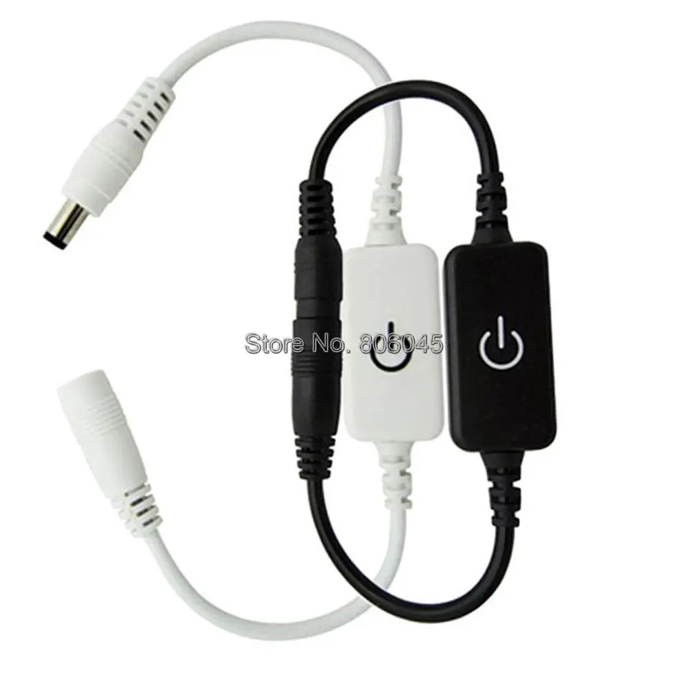 iTouch LED Dimmer Switch 12V 24V 4A White / Black LED Controller With DC Female & Male Plug For Single Color LED Strip Module
iTouch LED Dimmer Switch 12V 24V 4A White / Black LED Controller With DC Female & Male Plug For Single Color LED Strip Module