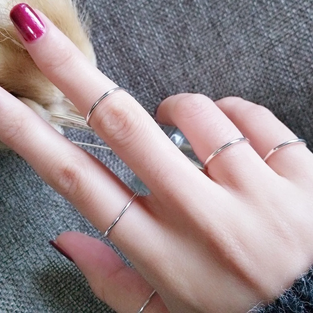 1 Pcs Hot Sale Simple Punk Fashion 2mm Thin Stackable Ring Stainless Steel Plain Band Party Jewelry For Women Girl Size 3-10
1 Pcs Hot Sale Simple Punk Fashion 2mm Thin Stackable Ring Stainless Steel Plain Band Party Jewelry For Women Girl Size 3-10