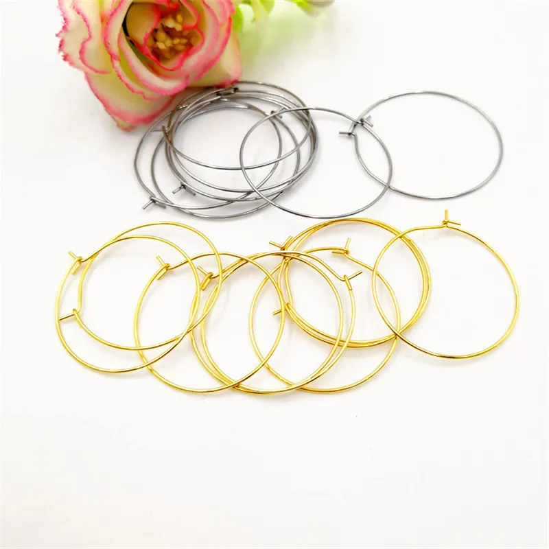 100pcs 316L Stainless Steel Earring Loop 9-shaped Loop Simple Circle Round Earring Connector
100pcs 316L Stainless Steel Earring Loop 9-shaped Loop Simple Circle Round Earring Connector