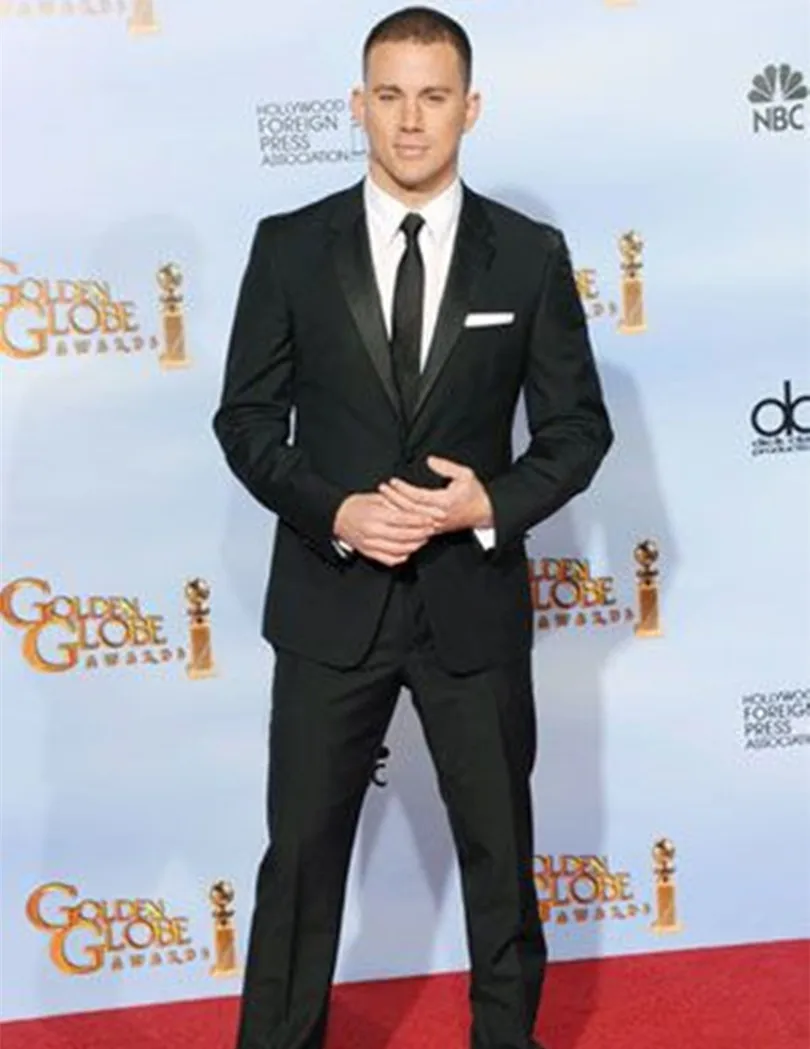 Мужской смокинг под заказ, черный смокинг для жениха, 2022 
Мужской смокинг под заказ, черный смокинг для жениха, 2022