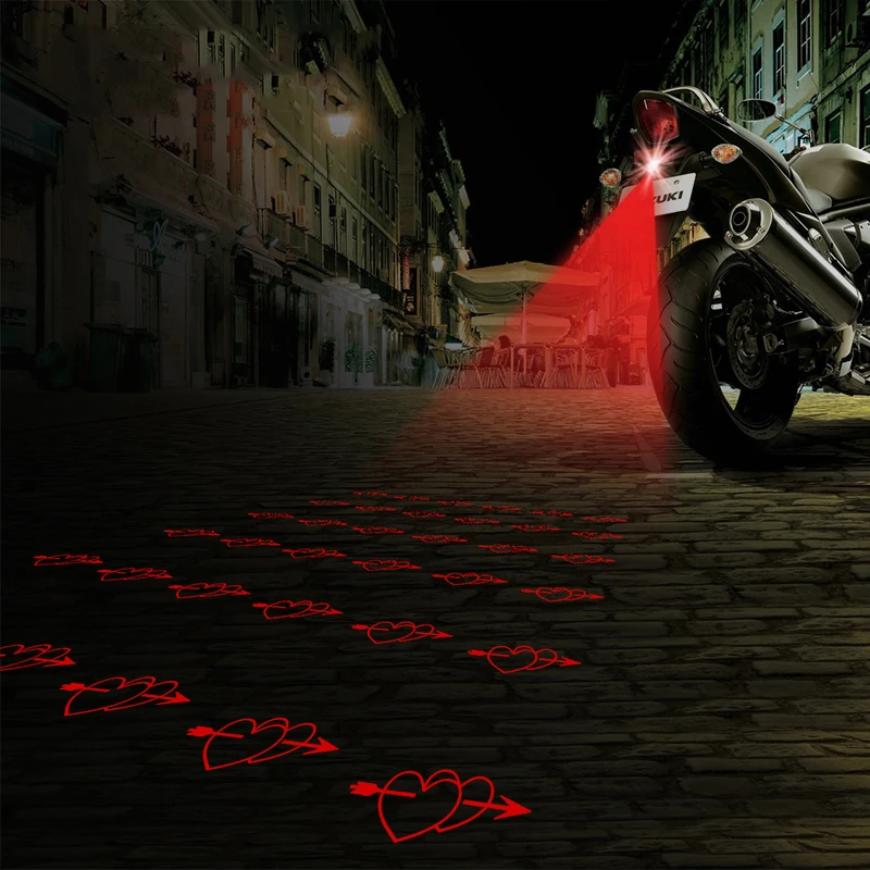 1Pcs Red Color Lovely Heart Pattern Auto Styling Motor Tail Light Fog Lamp Rear Laser Brake Turn Bulb Accessories
1Pcs Red Color Lovely Heart Pattern Auto Styling Motor Tail Light Fog Lamp Rear Laser Brake Turn Bulb Accessories