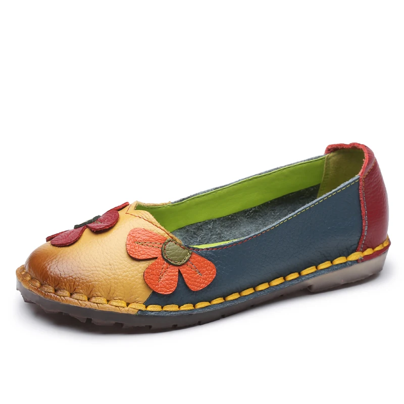 Summer Flat Shoes Women Genuine Leather Shoes Ballet Flats Soft Slip On Loafers Flower Ladies Moccasins Retro Cute Zapatos Mujer
Summer Flat Shoes Women Genuine Leather Shoes Ballet Flats Soft Slip On Loafers Flower Ladies Moccasins Retro Cute Zapatos Mujer