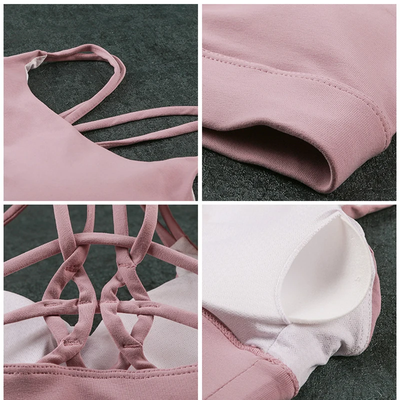 SHINBENE Anti-sweat Plain Fitness Yoga Bra Women Back Crisscross Padded Gym Workout Bra Crop Top Shockproof Nylon Sport Bras
SHINBENE Anti-sweat Plain Fitness Yoga Bra Women Back Crisscross Padded Gym Workout Bra Crop Top Shockproof Nylon Sport Bras