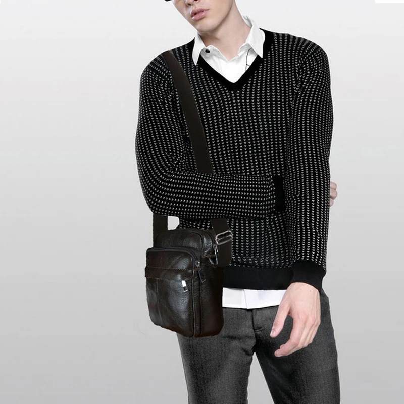 Genuine Leather Men Shoulder Bags New Fashion Hot Handbag Men Purse Crossbody Messenger Bag Travel Bolsa Brown Men's Satchels
Genuine Leather Men Shoulder Bags New Fashion Hot Handbag Men Purse Crossbody Messenger Bag Travel Bolsa Brown Men's Satchels