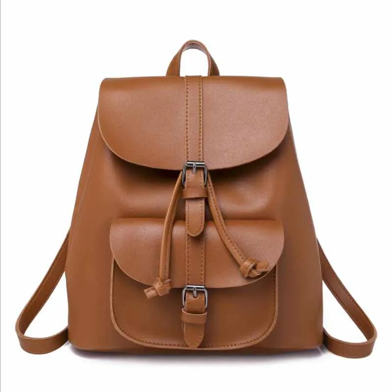 Simple Style Backpack Women Leather Backpacks For Teenage Girls School Bags Fashion Vintage Solid Black Shoulder Bag Youth
Simple Style Backpack Women Leather Backpacks For Teenage Girls School Bags Fashion Vintage Solid Black Shoulder Bag Youth