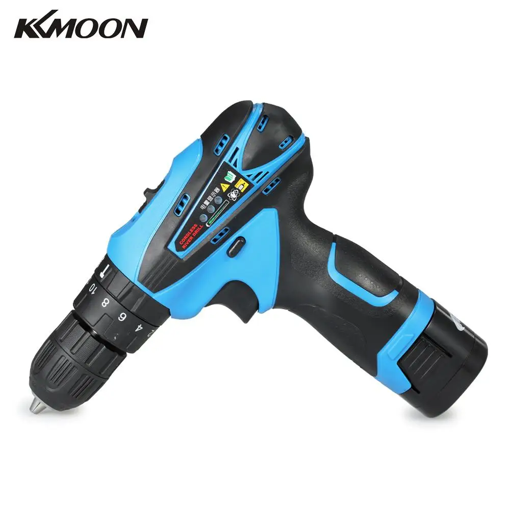 KKMOON 16.8V Lithium-Ion Two-speed Multi-functional Electric Cordless Drill Rechargeable Screwdriver with LED Light
KKMOON 16.8V Lithium-Ion Two-speed Multi-functional Electric Cordless Drill Rechargeable Screwdriver with LED Light