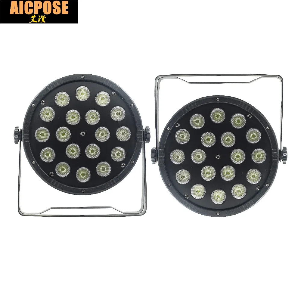 2 блока 18*12 Вт Светодиодный светильник 18x12 Par s RGBW 4 в 1 плоский светодиодный par dmx512