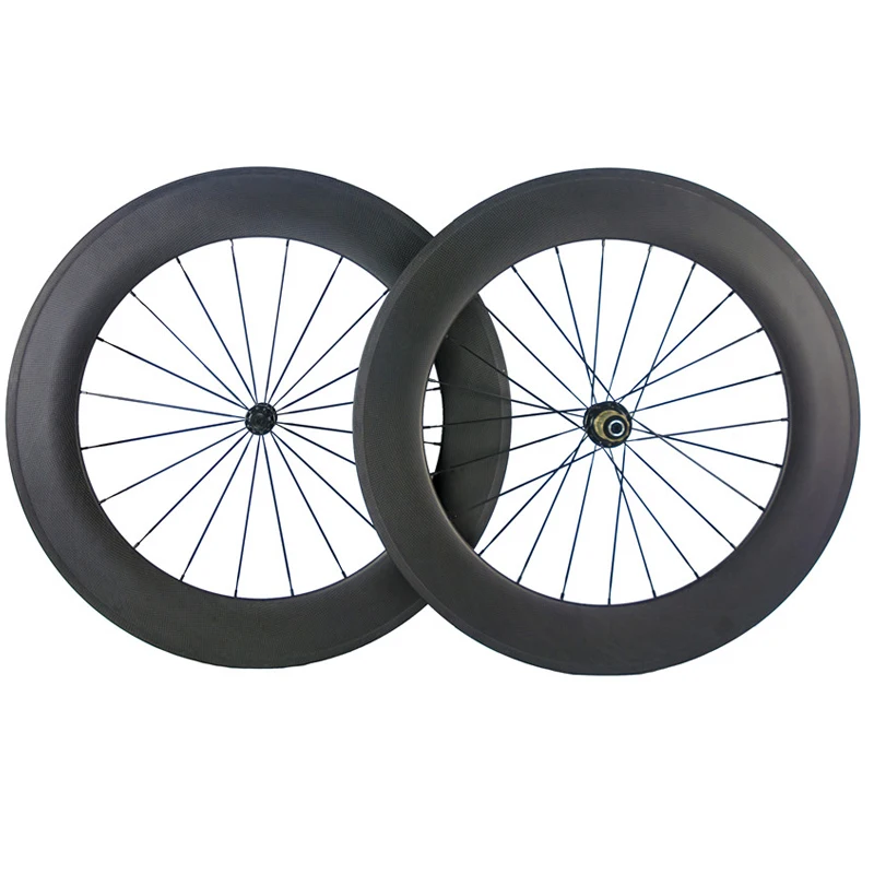 1 pair of 88mm Carbon Wheels Clincher 700C Road Bike 88mm Carbon Clincher Wheels With Novatec or Powerway or Chosen hub
1 pair of 88mm Carbon Wheels Clincher 700C Road Bike 88mm Carbon Clincher Wheels With Novatec or Powerway or Chosen hub
