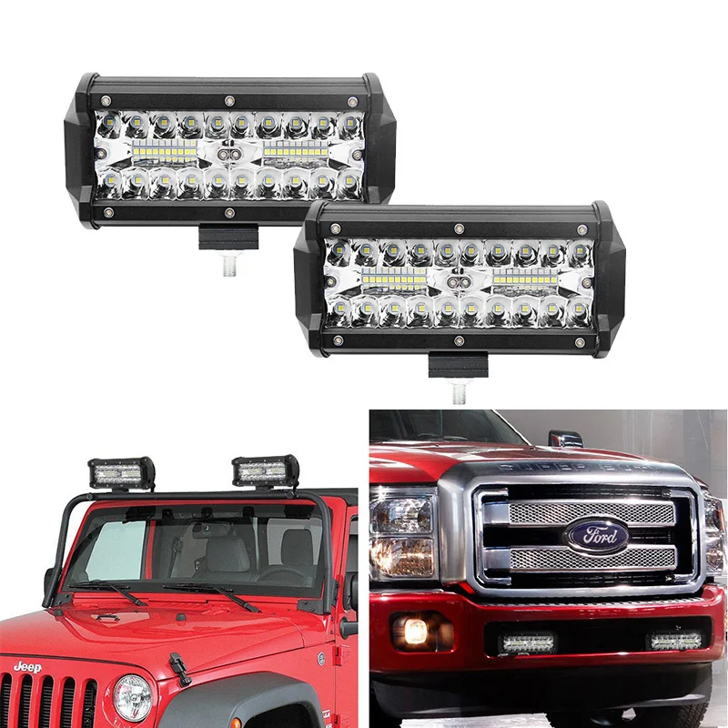 7 Inch 120W Combo Led Light Bars Spot Flood Beam for Work Driving Offroad Boat Car Tractor Truck 4x4 SUV ATV 12V 24V
7 Inch 120W Combo Led Light Bars Spot Flood Beam for Work Driving Offroad Boat Car Tractor Truck 4x4 SUV ATV 12V 24V