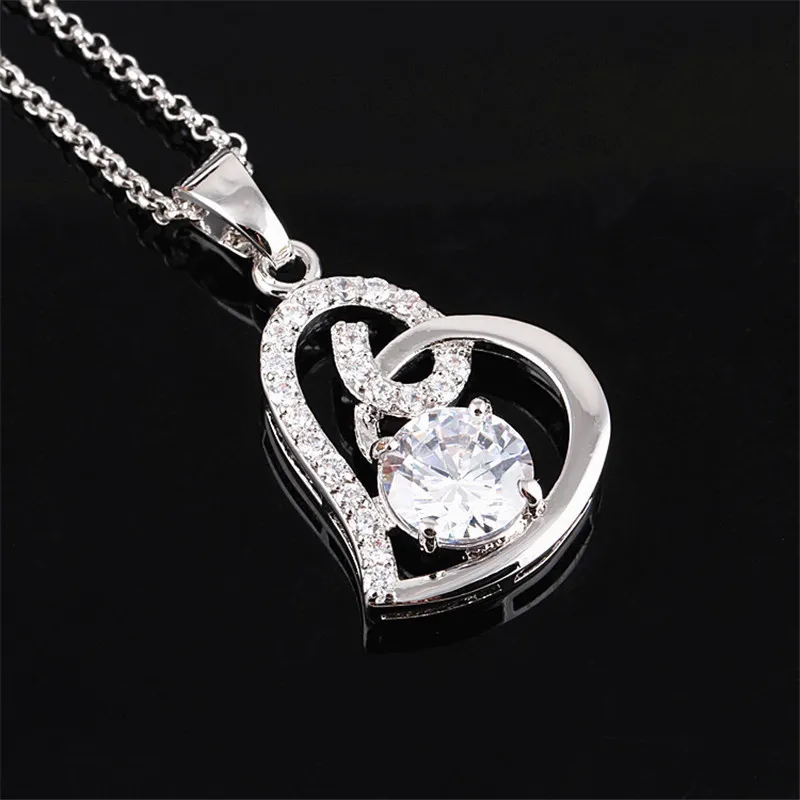 RONGQING New Arrival Elegant Forever Love Knot Heart Pendant Necklace for Women Wedding Zircon Necklace Bridesmaid Gift
RONGQING New Arrival Elegant Forever Love Knot Heart Pendant Necklace for Women Wedding Zircon Necklace Bridesmaid Gift