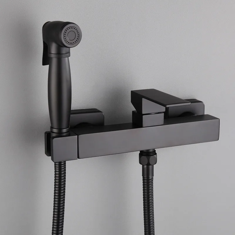 Bidet Faucet Copper Toilet Bidet Bathroom Hot & Cold Shower Blow-fed Spray Gun Nozzle Black Bidet Faucet Bathroom Hardware
Bidet Faucet Copper Toilet Bidet Bathroom Hot & Cold Shower Blow-fed Spray Gun Nozzle Black Bidet Faucet Bathroom Hardware