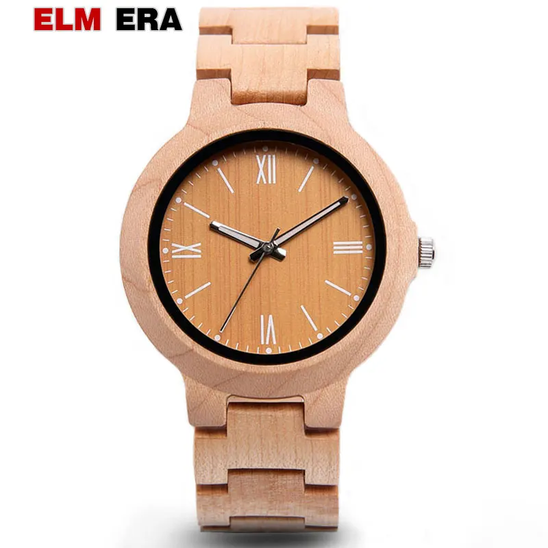 ELMERA wooden watch maple for gents wood watches men's luxury 2018 fashion wristwatch sports unique relogio masculino
ELMERA wooden watch maple for gents wood watches men's luxury 2018 fashion wristwatch sports unique relogio masculino