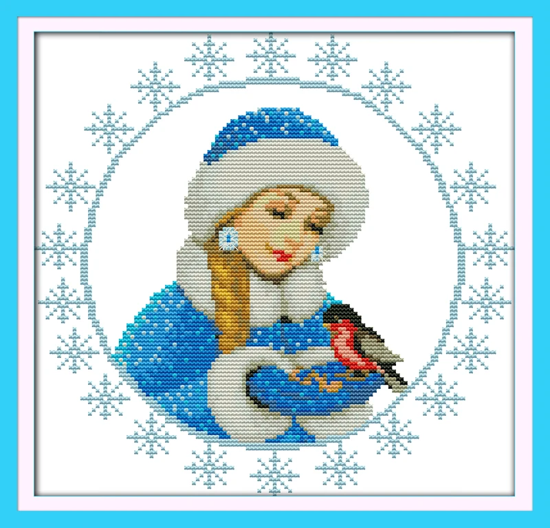 Winter beautiful girl cross stitch kit people 18ct 14ct 11ct count print canvas stitches embroidery DIY handmade needlework
Winter beautiful girl cross stitch kit people 18ct 14ct 11ct count print canvas stitches embroidery DIY handmade needlework