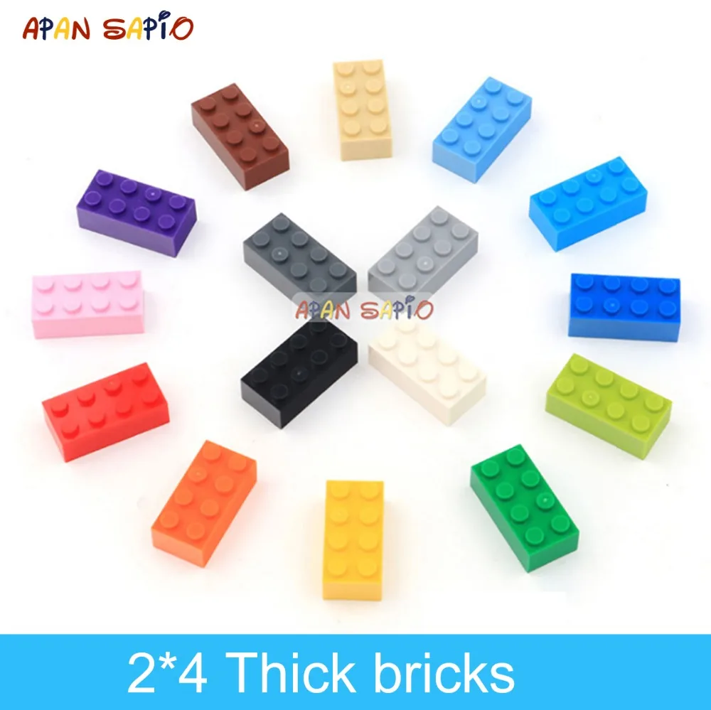 40pcs DIY Building Blocks Thick Figures Bricks 2x4 Dots Educational Creative Size Compatible With 3002 Plastic Toys for Children
40pcs DIY Building Blocks Thick Figures Bricks 2x4 Dots Educational Creative Size Compatible With 3002 Plastic Toys for Children