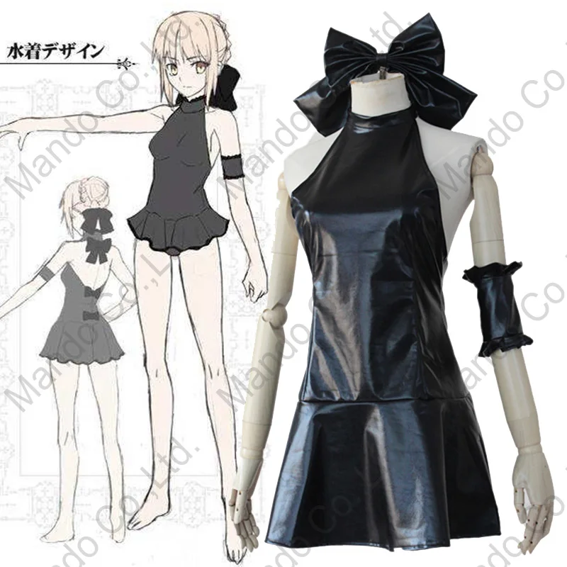 Anime Fate Hollow Ataraxia Saber Cosplay Costumes Girls Sexy Black PU Dress Women Halloween Cosplay Swimwear Outfit
Anime Fate Hollow Ataraxia Saber Cosplay Costumes Girls Sexy Black PU Dress Women Halloween Cosplay Swimwear Outfit