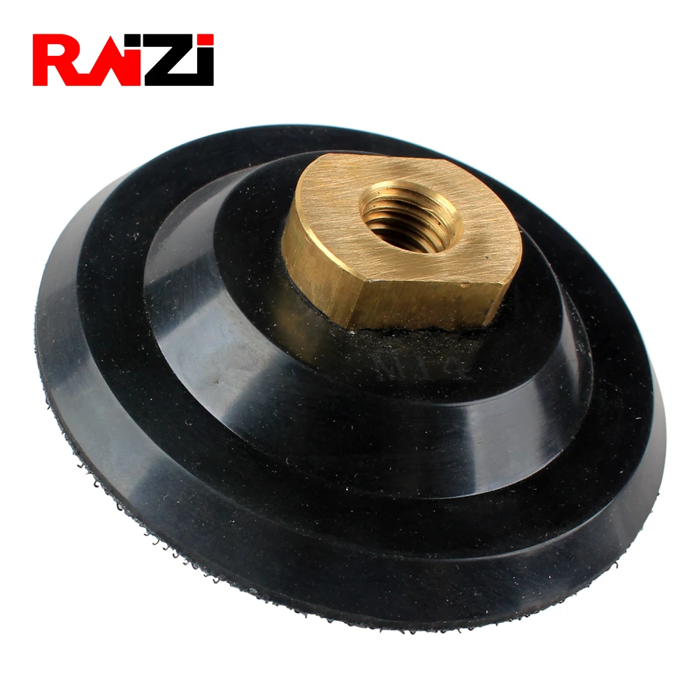 Raizi 4 inch Hook and Loop Rubber Backer Pad For Diamond polishing Pad/Disc M14 5/8"-11
Raizi 4 inch Hook and Loop Rubber Backer Pad For Diamond polishing Pad/Disc M14 5/8"-11
