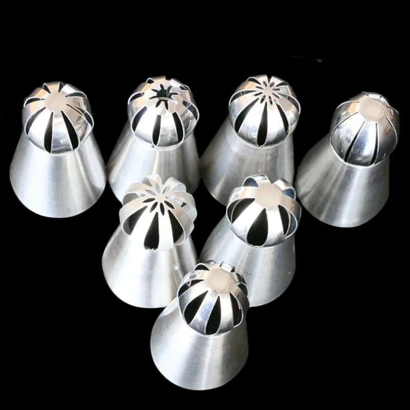 7PCS Stainless Steel Sphere Ball Nozzles Torch Russian Icing Butter Piping Nozzle Tips Cupcake Pastry Decorating Tool
7PCS Stainless Steel Sphere Ball Nozzles Torch Russian Icing Butter Piping Nozzle Tips Cupcake Pastry Decorating Tool
