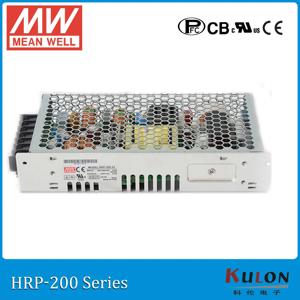 Оригинальный бренд MEAN WELL представляет HRP-200-24 один выход 200 Вт 8.4A 24V meanwell Питание HRP-200 с функцией PFC
Оригинальный бренд MEAN WELL представляет HRP-200-24 один выход 200 Вт 8.4A 24V meanwell Питание HRP-200 с функцией PFC