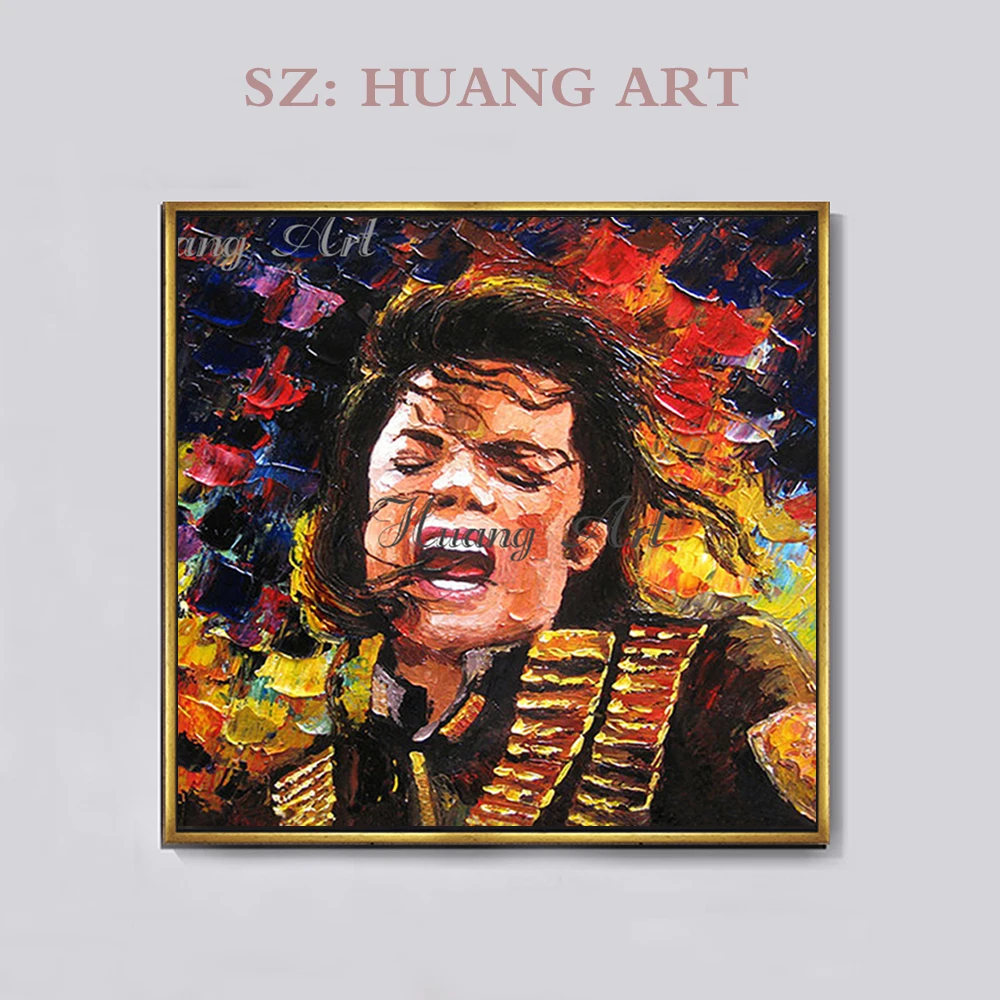 Hand painted oil painting, Mike Jackson, king of heavenly music lounge,entrance, living room, wall decoration painting Unframed
Hand painted oil painting, Mike Jackson, king of heavenly music lounge,entrance, living room, wall decoration painting Unframed