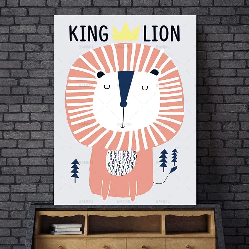 Canvas painting poster the cartoon wall art lovely lion the decoration for the baby room cute posters and prints art painting
Canvas painting poster the cartoon wall art lovely lion the decoration for the baby room cute posters and prints art painting