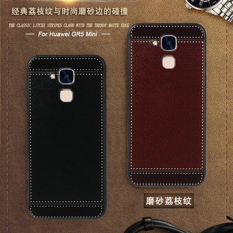Coque for Huawei GR5 Mini Case leather 5.2 inch Soft Black silicone Classic litchi stripes Cover for Huawei GR5 Mini Case Luruxy
Coque for Huawei GR5 Mini Case leather 5.2 inch Soft Black silicone Classic litchi stripes Cover for Huawei GR5 Mini Case Luruxy