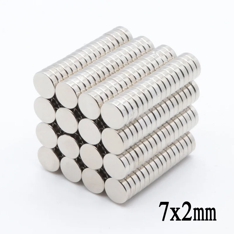 Неодимовый магнит 7x2 мм 1000 шт. 7 * 2 сильный редкоземельный неодимовый s NdFeB