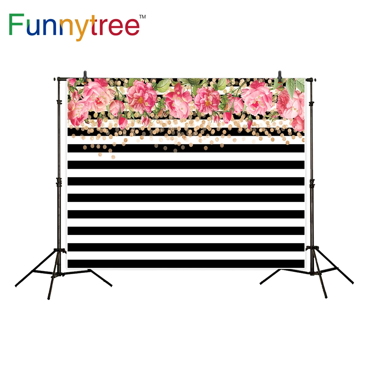 Фон Funnytree для студийной фотосъемки, цветок, белая, черная полоса, золотые точки, декор для вечеринки, Фотофон
Фон Funnytree для студийной фотосъемки, цветок, белая, черная полоса, золотые точки, декор для вечеринки, Фотофон