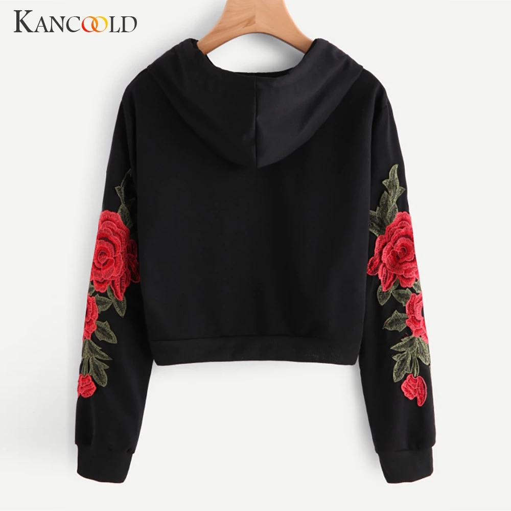 KANCOOLD Top Sweatshirts floral Applique fashion Sweatshirt Long Sleeve Hooded Pullover high quality sweatshirt women 2018DEC6
KANCOOLD Top Sweatshirts floral Applique fashion Sweatshirt Long Sleeve Hooded Pullover high quality sweatshirt women 2018DEC6