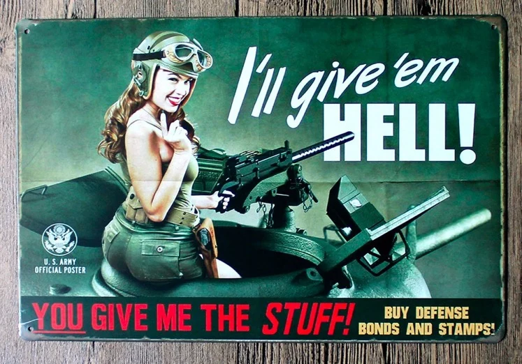 1 pc US Army Motivation lady sexy Hell Machine gun Tin Plate Sign wall plaques Man cave vintage Dropshipping metal Poster
1 pc US Army Motivation lady sexy Hell Machine gun Tin Plate Sign wall plaques Man cave vintage Dropshipping metal Poster