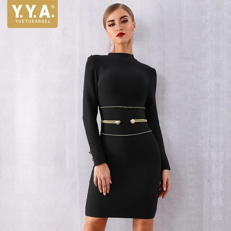 Hot Sexy New Brand Long Sleeve Pullover Bandage Wrap Dresses Epaulette High Waist Slim Fit Ladies Elegant Evening Party Dresses
Hot Sexy New Brand Long Sleeve Pullover Bandage Wrap Dresses Epaulette High Waist Slim Fit Ladies Elegant Evening Party Dresses