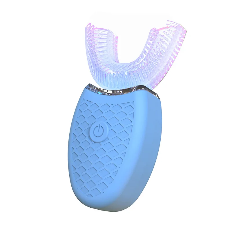 U Shape Automatic Rechargeable Electric Toothbrush With Food Grade Silicone Brush Inhibit Bacteria Blue Cold Light Whiten Teeth
U Shape Automatic Rechargeable Electric Toothbrush With Food Grade Silicone Brush Inhibit Bacteria Blue Cold Light Whiten Teeth