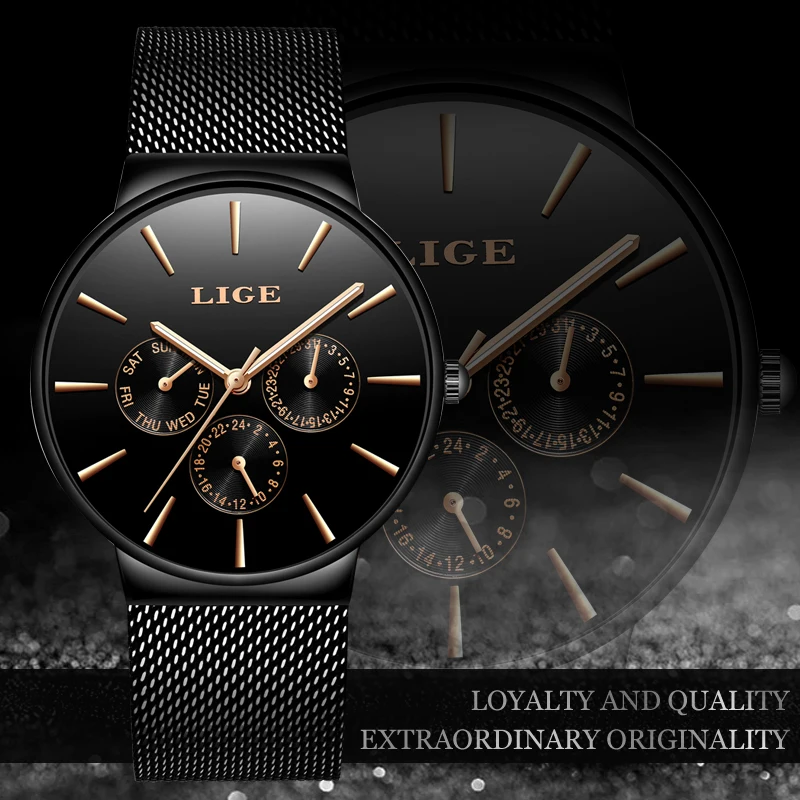 Mens Watches LIGE Top Brand Luxury Waterproof Ultra Thin Date Clock Male Steel Strap Casual Quartz Watch Men Sports Wrist Watch
Mens Watches LIGE Top Brand Luxury Waterproof Ultra Thin Date Clock Male Steel Strap Casual Quartz Watch Men Sports Wrist Watch