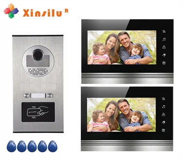 XINSILUTop Высококачественная 2-квартирная система внутренней связи дверной звонок 2X7 "видеодомофон HD ИК камера w/t ID карта/дистанционное управление разблокировка
XINSILUTop Высококачественная 2-квартирная система внутренней связи дверной звонок 2X7 "видеодомофон HD ИК камера w/t ID карта/дистанционное управление разблокировка