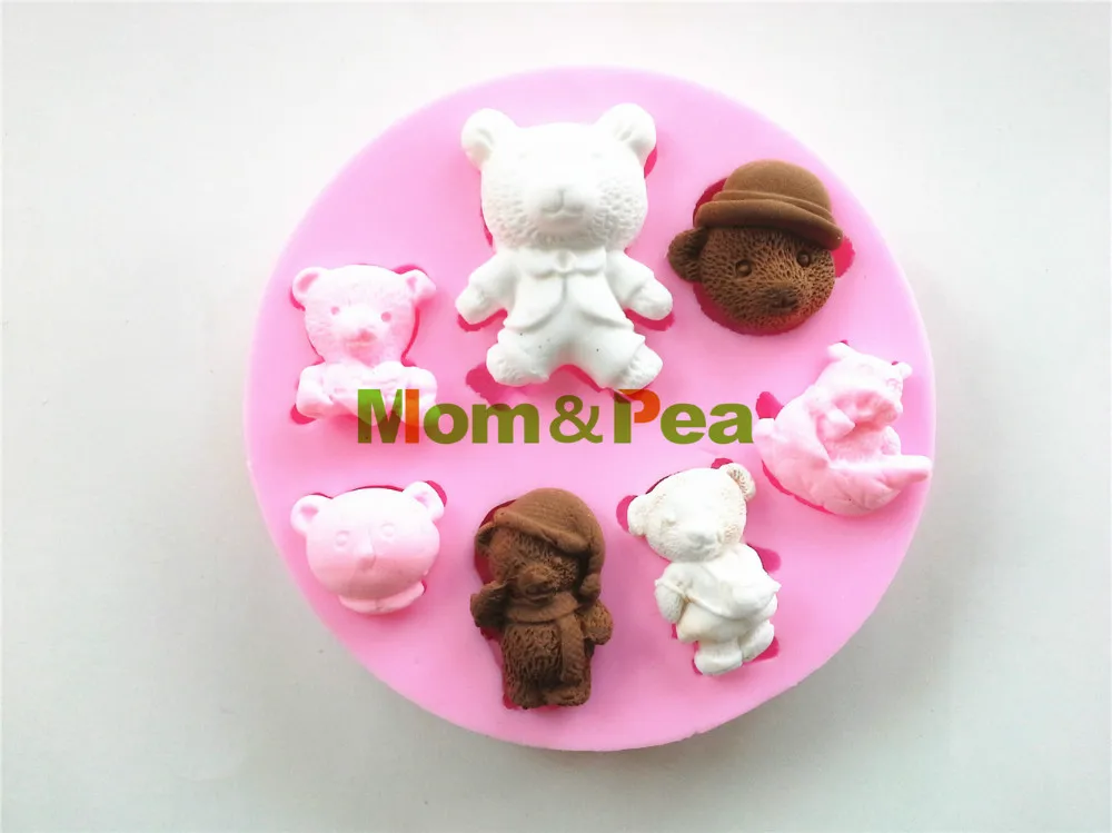 Mom & Pea 0475 Бесплатная доставка, силиконовая форма в форме медведя для украшения торта, помадка, 3D-форма для торта
Mom & Pea 0475 Бесплатная доставка, силиконовая форма в форме медведя для украшения торта, помадка, 3D-форма для торта