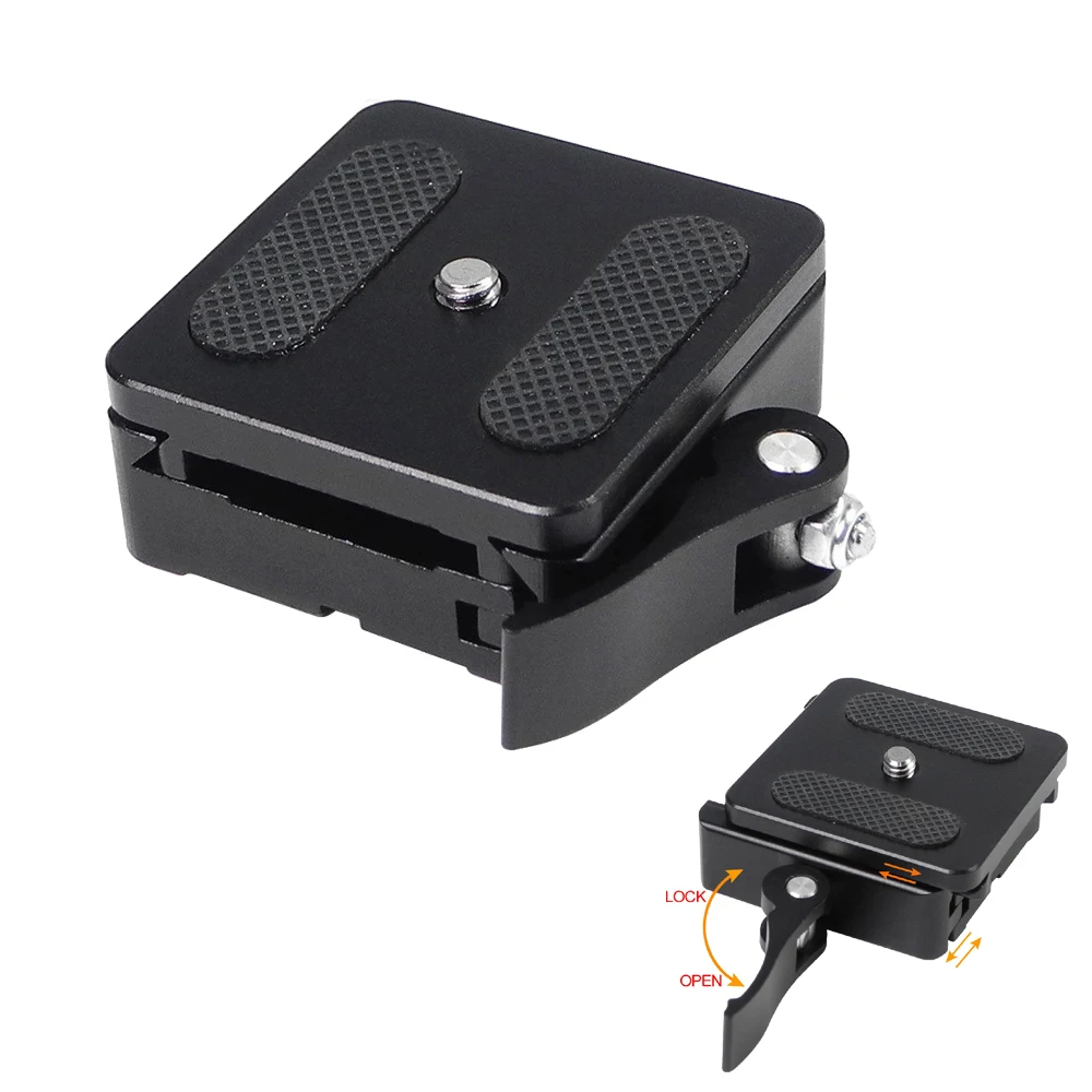Aluminum 1/4'' & 3/8'' Quick Release Plate + Clamp Adapter Mount w/Lock for DSLR Camera Tripod Monopod Ball Head Arca Swiss RRS
Aluminum 1/4'' & 3/8'' Quick Release Plate + Clamp Adapter Mount w/Lock for DSLR Camera Tripod Monopod Ball Head Arca Swiss RRS