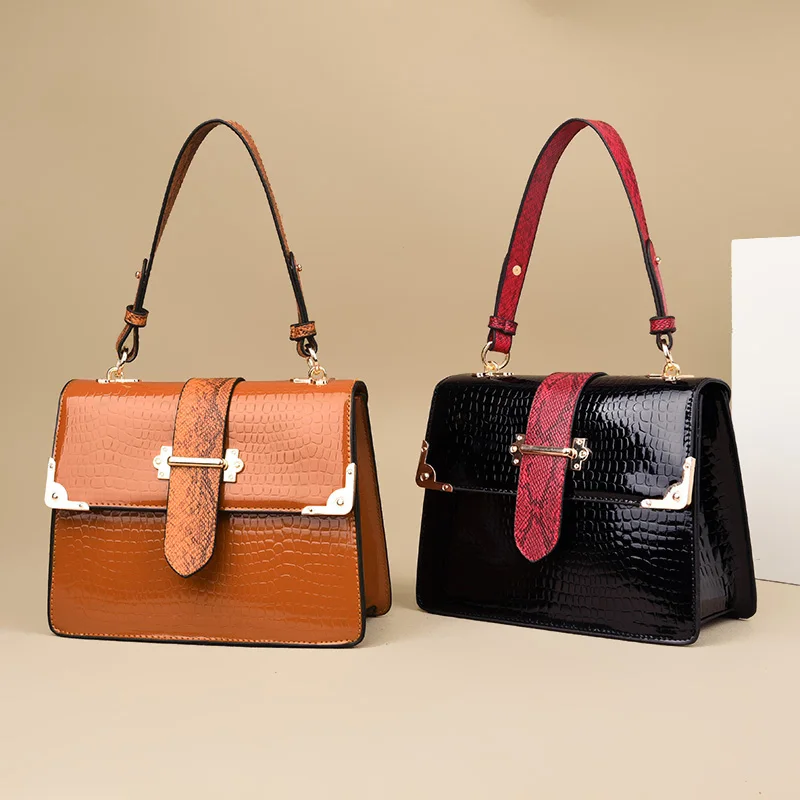 High Quality Fashion Crocodile Pattern Ladies Handbag New Casual Wild Shoulder Messenger Bag
High Quality Fashion Crocodile Pattern Ladies Handbag New Casual Wild Shoulder Messenger Bag
