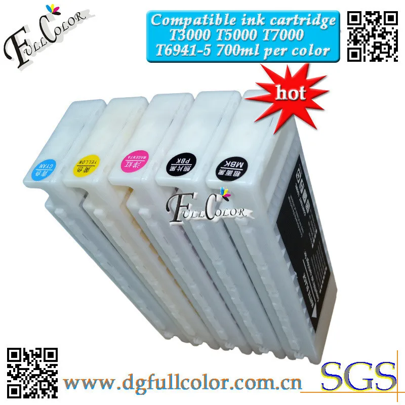 Free Shipping T6941 T6942 T6943 T6944 T6945 refill ink cartridge with chip for SC-T3000 printer ink cartridge
Free Shipping T6941 T6942 T6943 T6944 T6945 refill ink cartridge with chip for SC-T3000 printer ink cartridge
