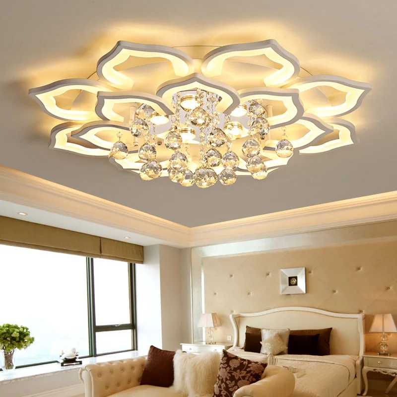 Creative Lotus Acrylic Crystal LED Ceiling Lights Living room bedroom study dining room ceiling lamp Commercial Lighting fixture
Creative Lotus Acrylic Crystal LED Ceiling Lights Living room bedroom study dining room ceiling lamp Commercial Lighting fixture