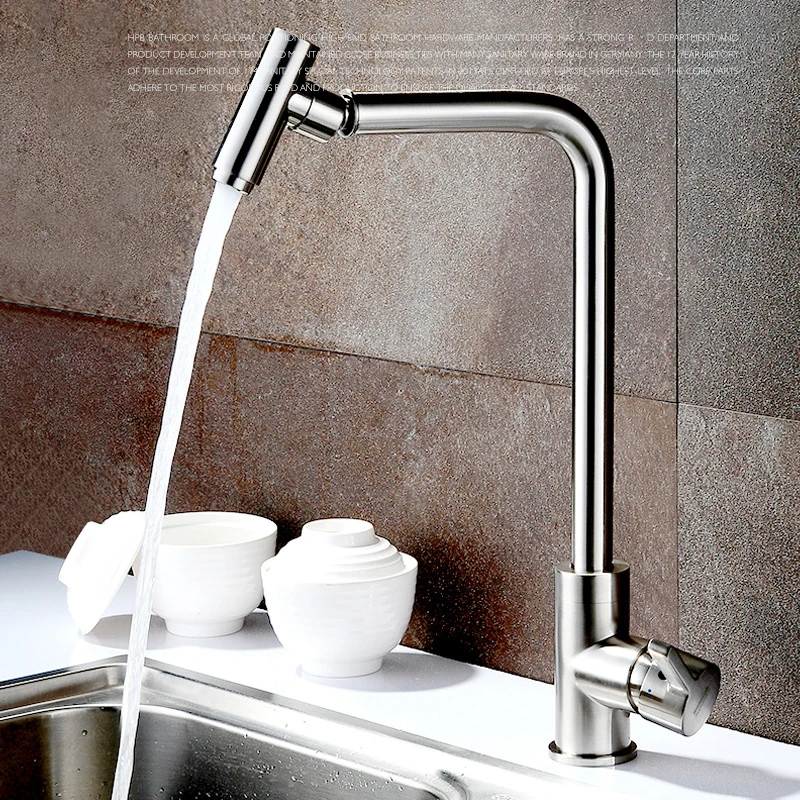 Brass Hot/cold 360 Degree Rotation Spray and Spout Brushed Nickle Kitchen Faucet Mixer Tap Single Handle
Brass Hot/cold 360 Degree Rotation Spray and Spout Brushed Nickle Kitchen Faucet Mixer Tap Single Handle