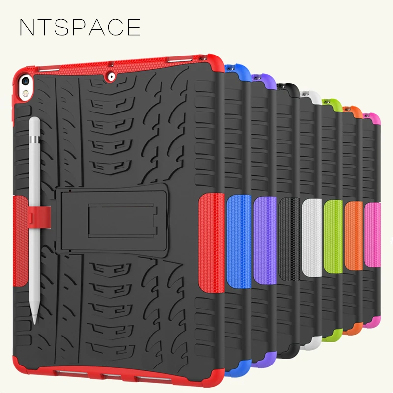 NTSPASE Luxury Tire Dual Layer Silicone Holder Shockproof Cover for Apple iPad Pro 10.5 inch Heavy Duty Armor Protective Case
NTSPASE Luxury Tire Dual Layer Silicone Holder Shockproof Cover for Apple iPad Pro 10.5 inch Heavy Duty Armor Protective Case