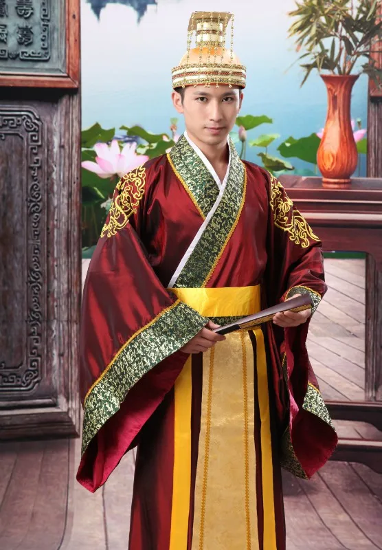 Golden Hot Folk Dance Chinese Man Han Clothing Emperor Prince Show Cosplay Suit Costume Minister Traditional Ancient Dress
Golden Hot Folk Dance Chinese Man Han Clothing Emperor Prince Show Cosplay Suit Costume Minister Traditional Ancient Dress