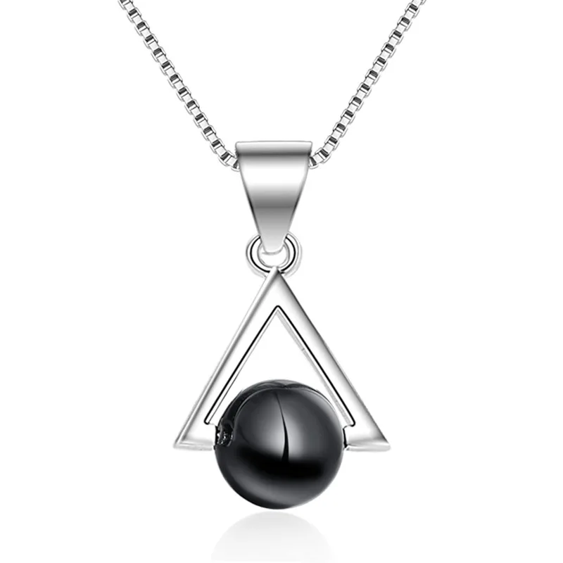 100% 925 sterling silver fashion triangle black rhinestone ladies'pendant necklaces box chain jewelry birthday gift wholesale
100% 925 sterling silver fashion triangle black rhinestone ladies'pendant necklaces box chain jewelry birthday gift wholesale