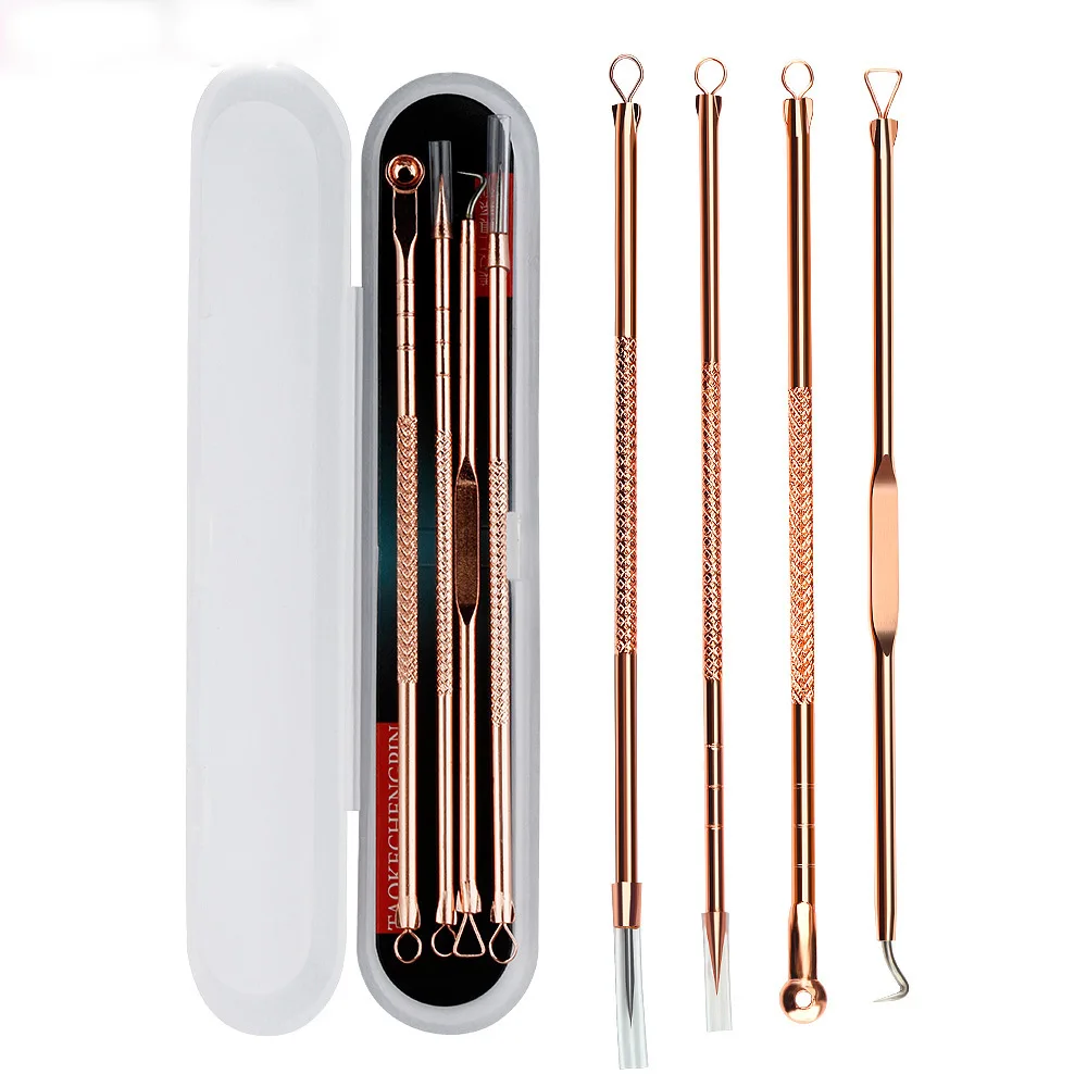 Acne Needle Blackhead Remover Tool Stainless Steel Pimple Needle Facial Cleaning Tool Skin Care 4pcs Double-ended
Acne Needle Blackhead Remover Tool Stainless Steel Pimple Needle Facial Cleaning Tool Skin Care 4pcs Double-ended