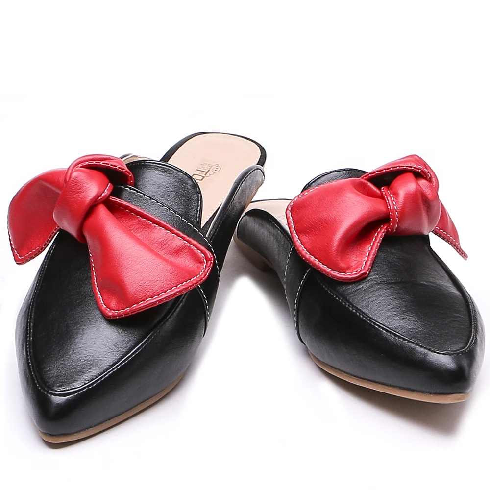 Tongpu Для женщин Шлёпанцы Обувь острый носок PU плоские для 225 579|slippers flat|women shoes