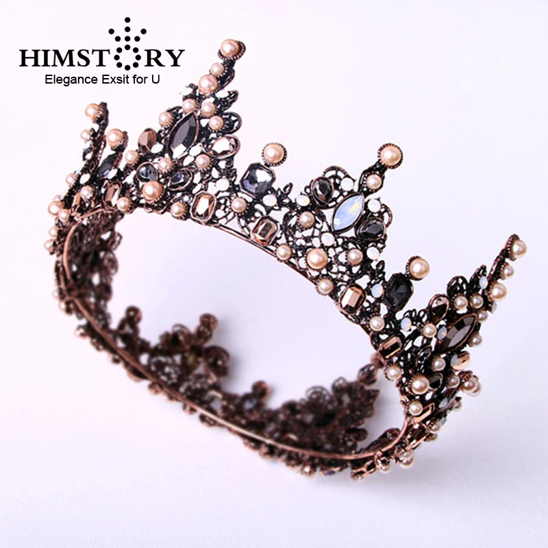 Himstory Retro Baroque Bridal Tiara Black Bride Queen King Crown Wedding Hair Jewelry Accessories Women Pageant Prom Headpiece
Himstory Retro Baroque Bridal Tiara Black Bride Queen King Crown Wedding Hair Jewelry Accessories Women Pageant Prom Headpiece
