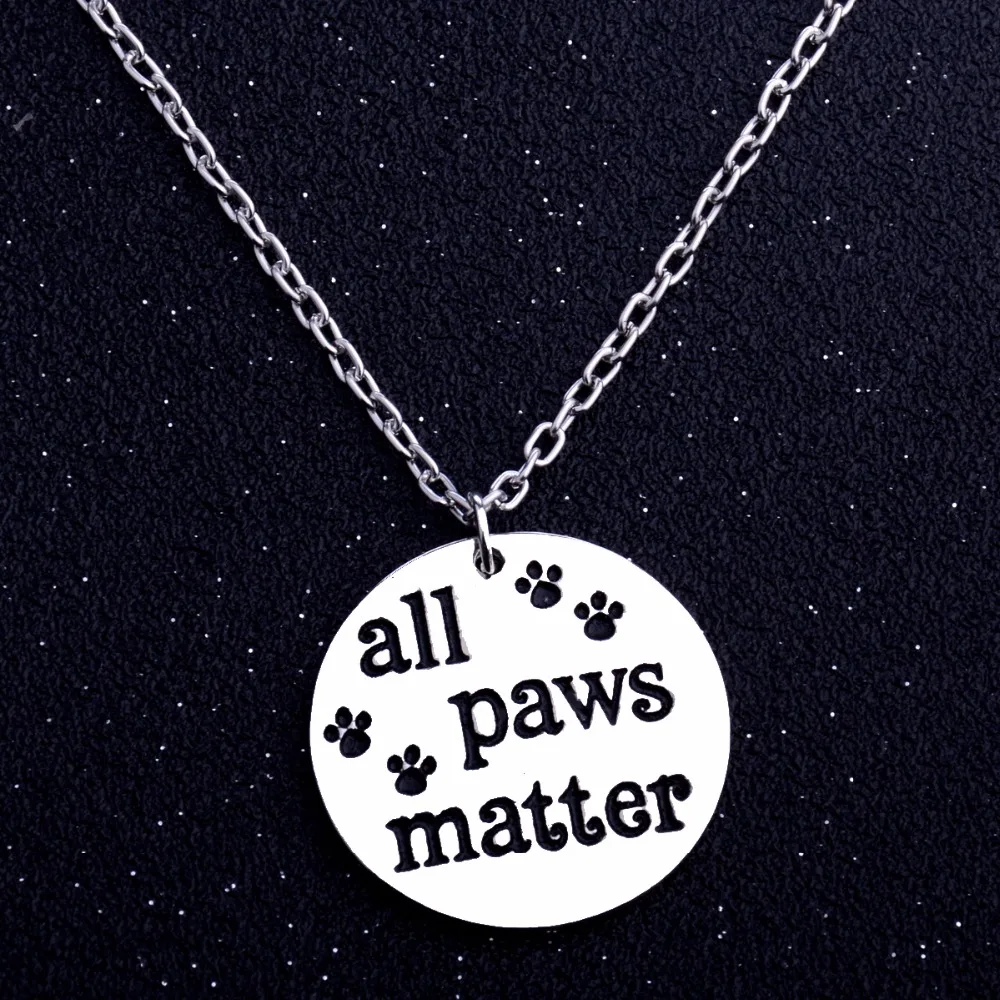 Bespmosp 24PC/Lot Wholesale Charm All Paws Matter Pendant Chain Necklace Pet Rescue Lovers Dog Cat Paws Print Jewelry Hot Gifts
Bespmosp 24PC/Lot Wholesale Charm All Paws Matter Pendant Chain Necklace Pet Rescue Lovers Dog Cat Paws Print Jewelry Hot Gifts